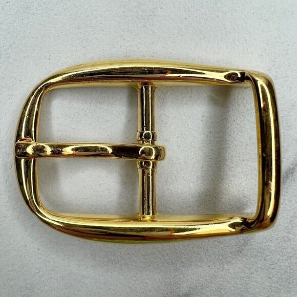Vintage Gold Tone Simple Basic Belt Buckle for up to 1 Inch Belt - Picture 1 of 8